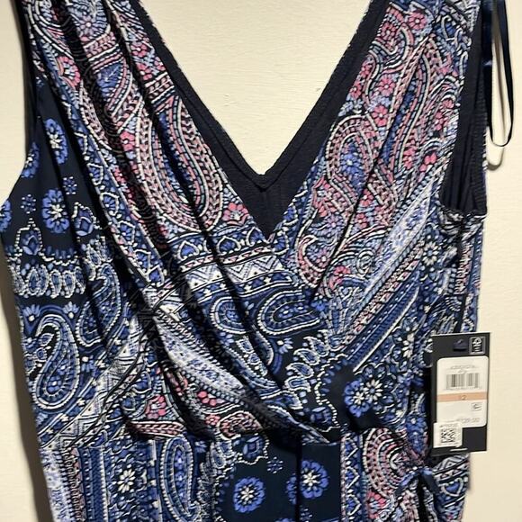 Tommy Hilfiger - Elegant Blue Paisley Wrap Dress New with Tag - Picture 7 of 8